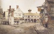 Cornelius Varley, Ross Market Place,Herefordshire a sketch on the spot (mk47)